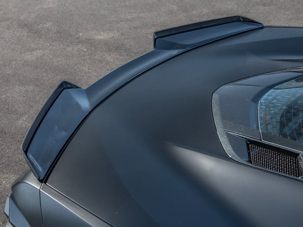 2023-Up CORVETTE C8 Z06 / E-RAY | CARBON FIBER REAR SPOILER WICKER BILL EXTENSION